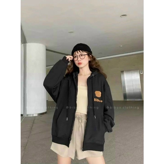 ÁO KHOÁC CHỐNG NẮNG NỮ CÓ DÂY KÉO HỌA TIẾT SIÊU CUTE ĐẸP THỜI TRANG THỜI TEEN