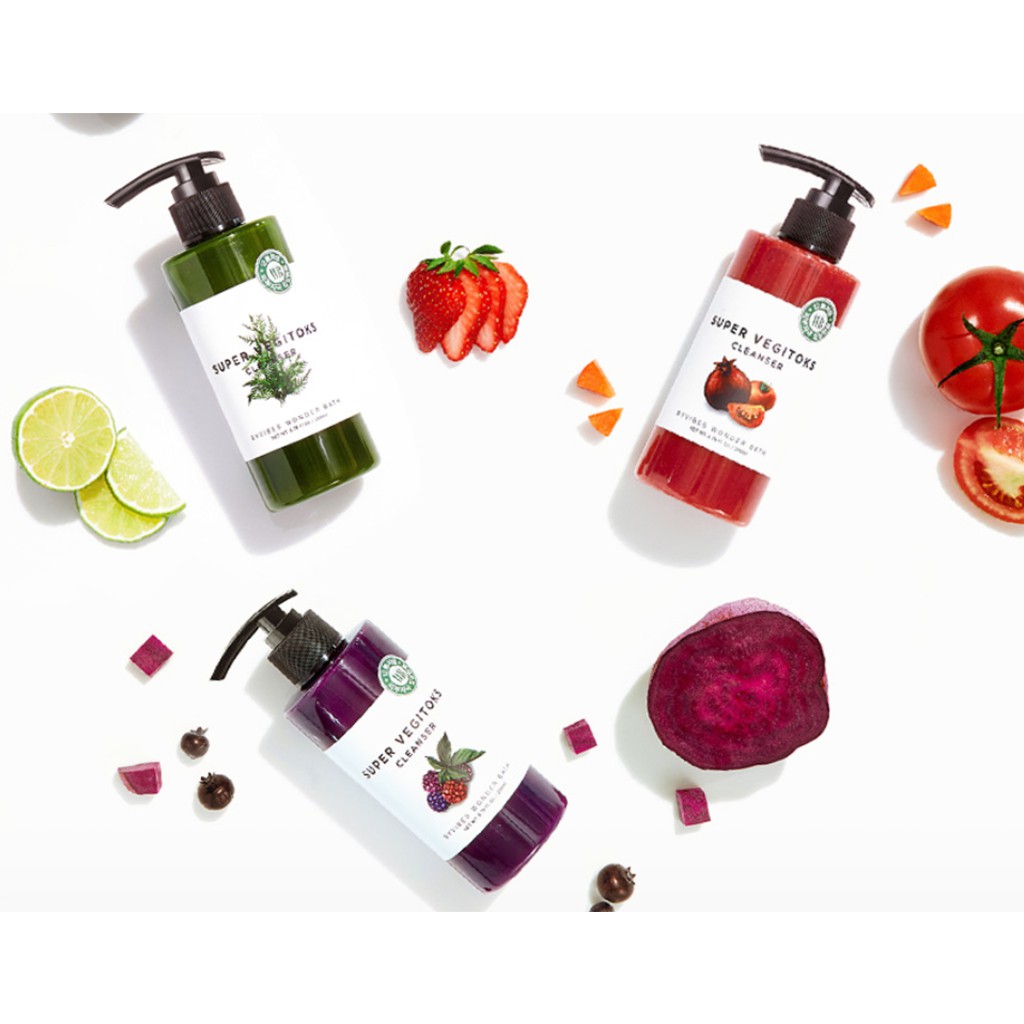 Sữa Rửa Mặt Rau Củ Thải Độc Wonder Bath Super Vegitoks