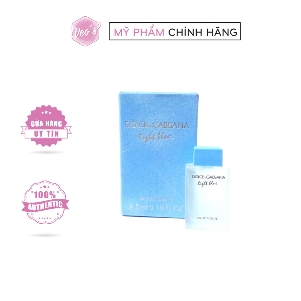 [Minisize] Nước hoa Dolce & Gabbana Light Blue mini 4.5ml