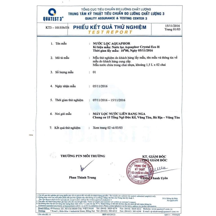 Lõi Lọc Nước Aquaphor - Lõi Lọc K3