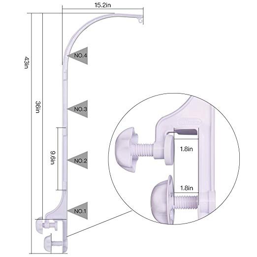 Thanh treo nôi hộp nhạc pin 35 bài