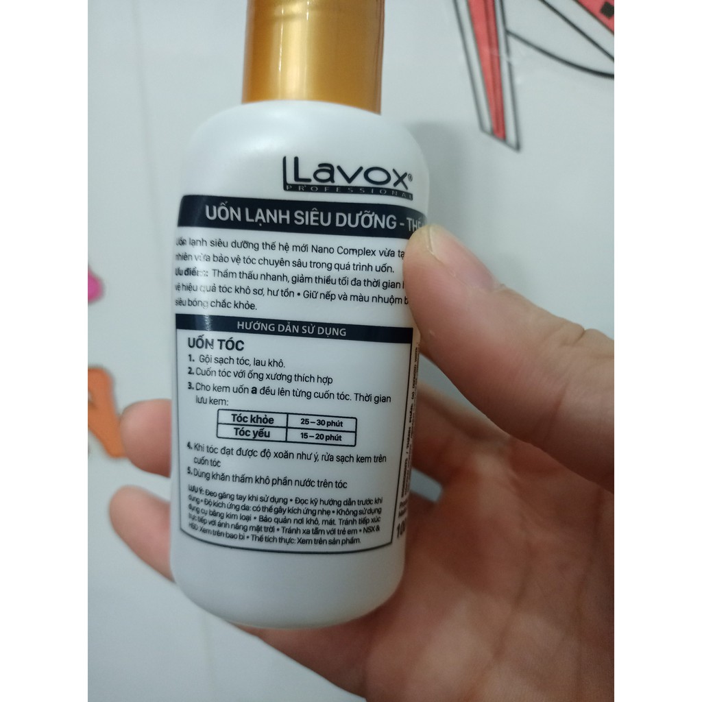 Combo uốn lạnh dùng cho uốn tóc tại nhà Lavox nano Complex