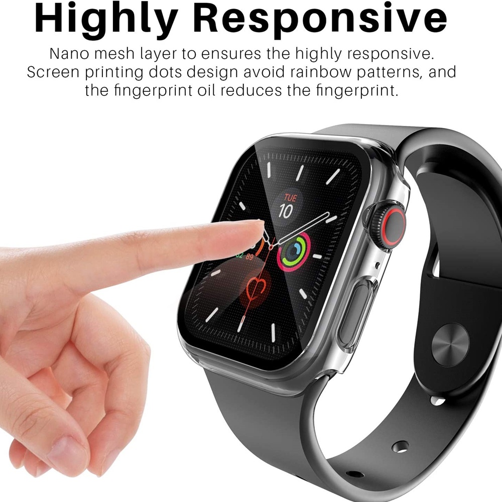 Ốp Kính Cường Lực Bảo Vệ Màn Hình iwatch 7/6/Se/5/4/3/2/1 42mm 38mm 44mm 40mm 45mm 41mm