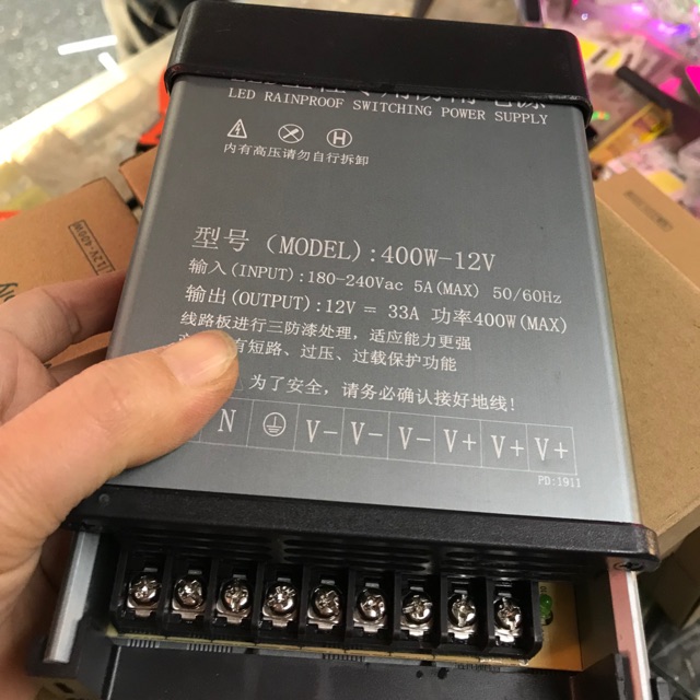 QH- Nguồn 12v 33A ngoài trời đủ công suất