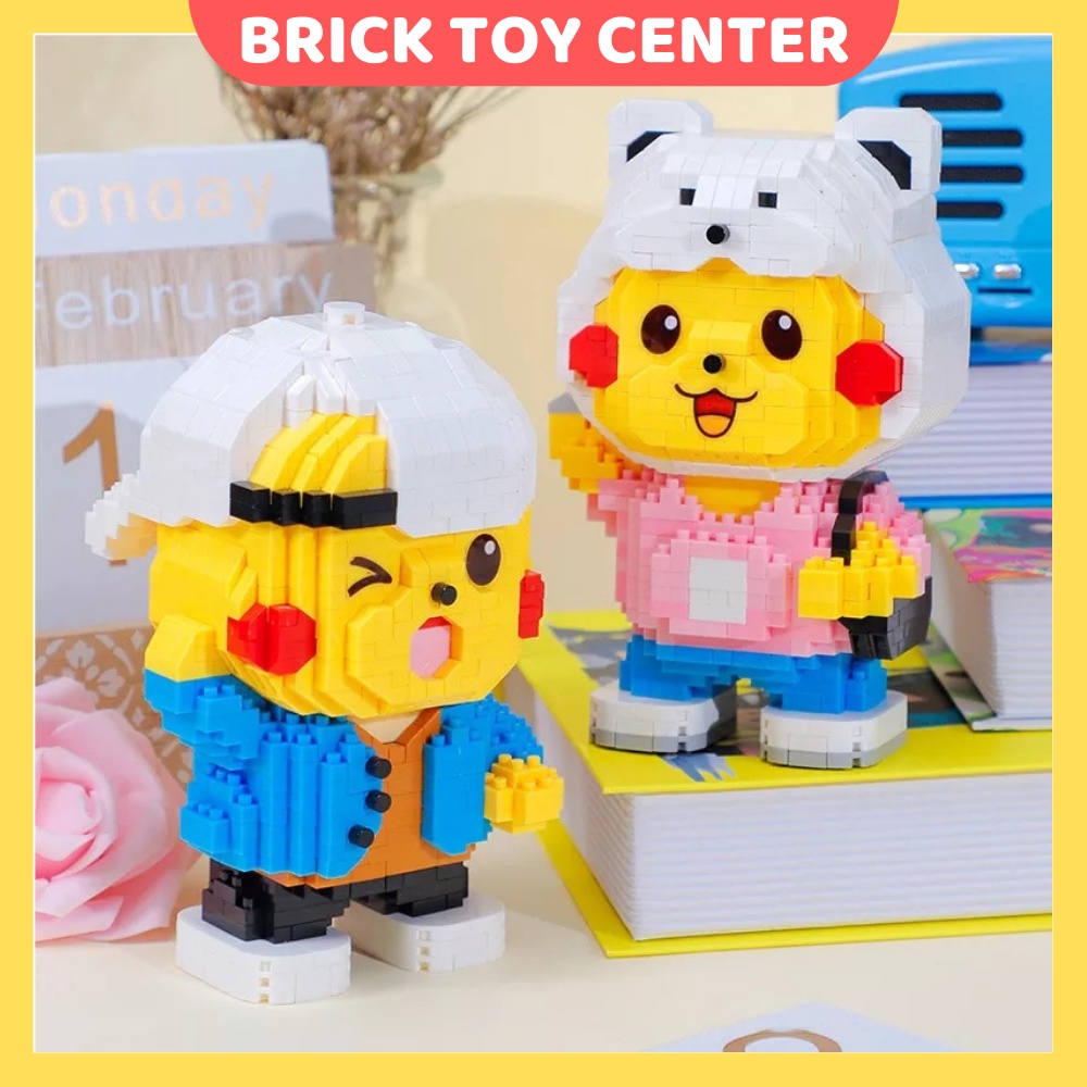 Đồ chơi lắp ráp Pikachu LP 210629-32 đồ chơi mô hình Pokemon tạo dáng trang phục dễ thương