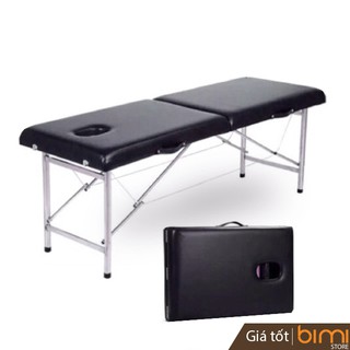 GIƯỜNG SPA GẤP VALI CHÂN INOX (luôn sẳn hàng)