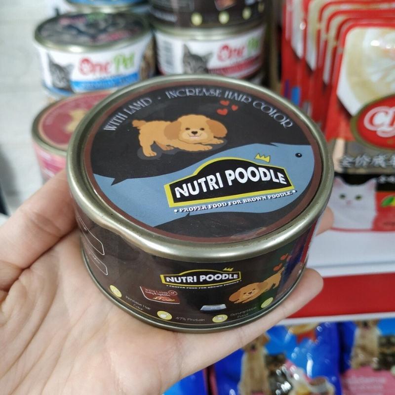 Pate lon cho chó Nutri dog-Nutri poodle-hộp 160g-familypetshop.vn