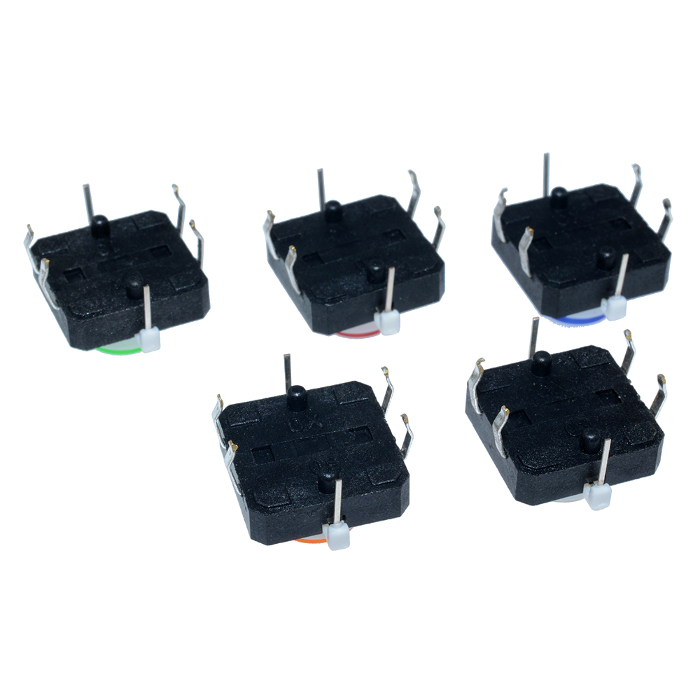 5 Công Tắc Nút Nhấn 1 Bộ 12x12 X 7.3mm 5 Màu Kích Thước 12x12 X 7.3mm 12x12 X 7.3mm