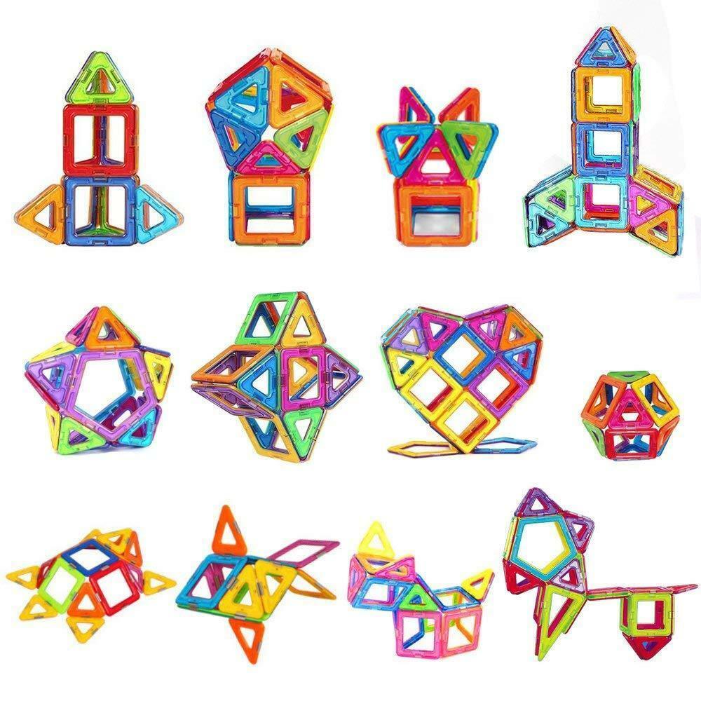 50PCS/100PCS Mini DIY Magnetic Designer Construction Set Model Building Block For Children Magnet Block Kid Educational Gift