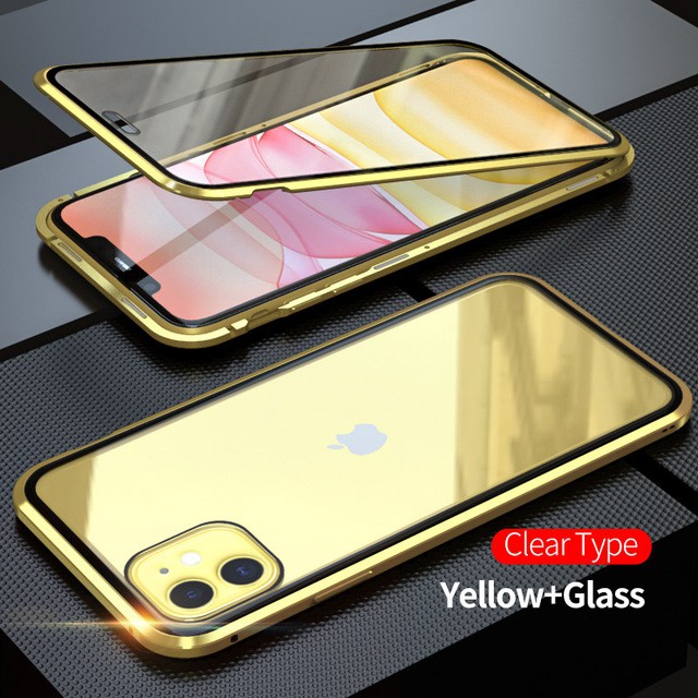 Ốp điện thoại kính cường lực nắp lật bảo vệ 360 độ cho iphone 6 6s 7 8 plus X XR XS MAX 11 PRO MAX