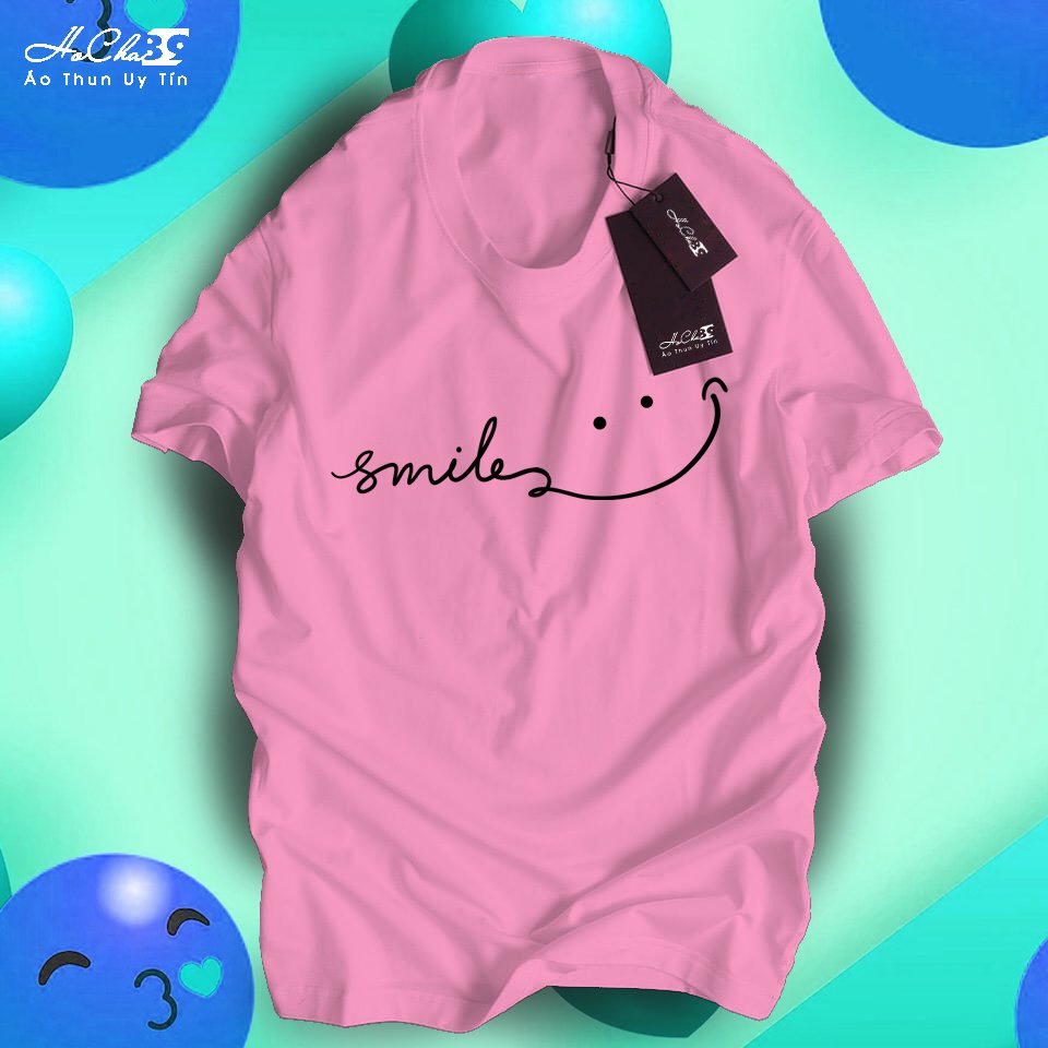 Áo thun Smile - W2T829 - HoCha89 Vải Cotton 4C may dây cổ hàng CAO CẤP