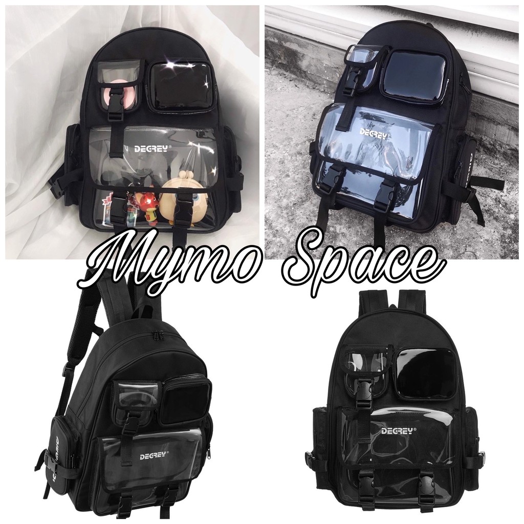 Balo Degrey Basic Black Backpack | Hàng chuẩn 1:1 | Chống nước 80-90% ( Tặng Stickers + Giấy Thơm)