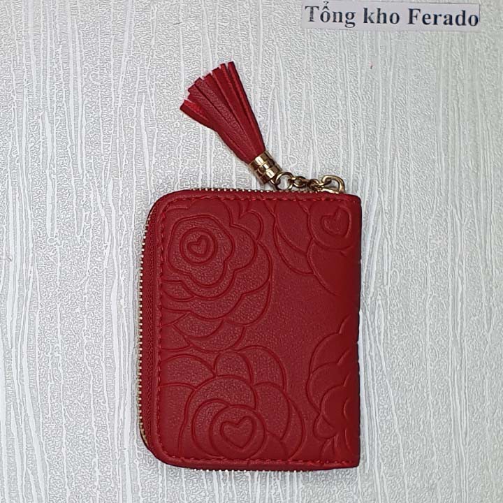 Ví da nữ thời trang mẫu đẹp - ngăn khoá kéo