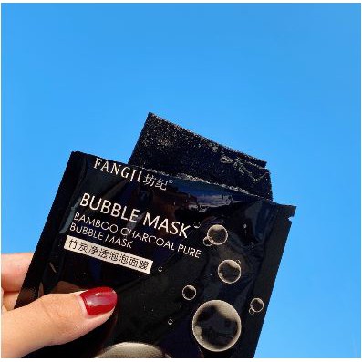 1 MIẾNG mặt nạ sủi bọt thải độc Detox da than hoạt tính BUBBLE MASK