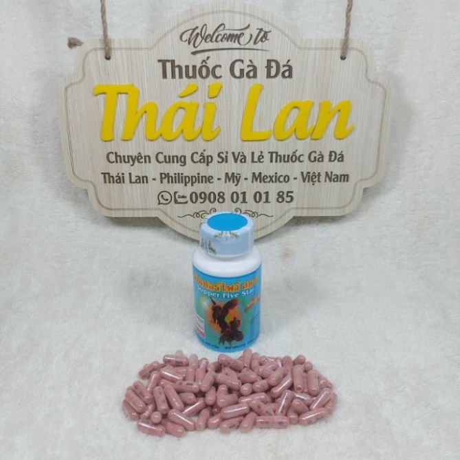 Gà đá bồ 999 Super Five Star - (canxi , cứng xương , gân gối dẻo dai) - 1 hủ / 100 viên [gà đ