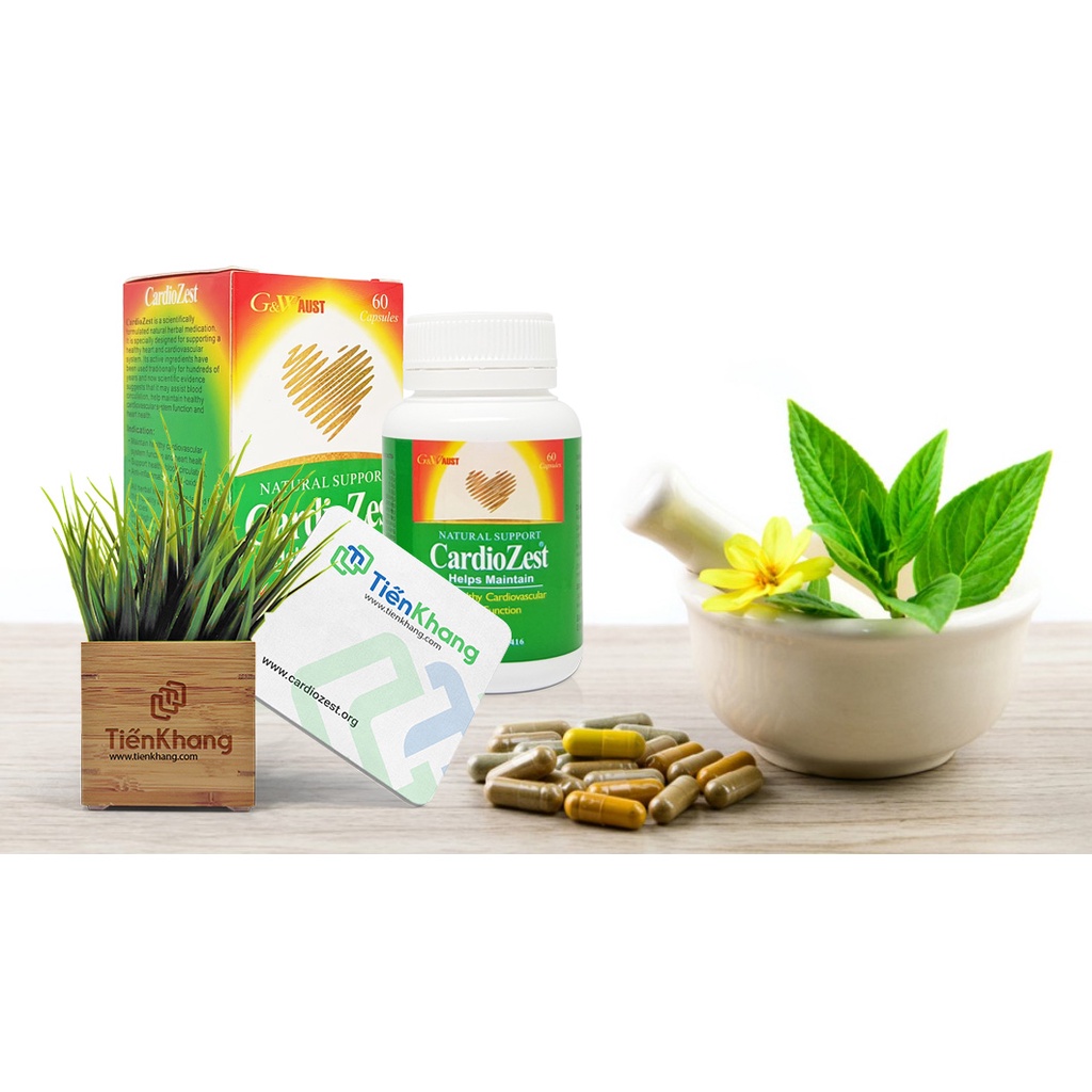 Cardiozest - Hộp  - Phòng ngừa xơ vữa động mạch, điều hòa huyết áp, tốt cho tim mạch
