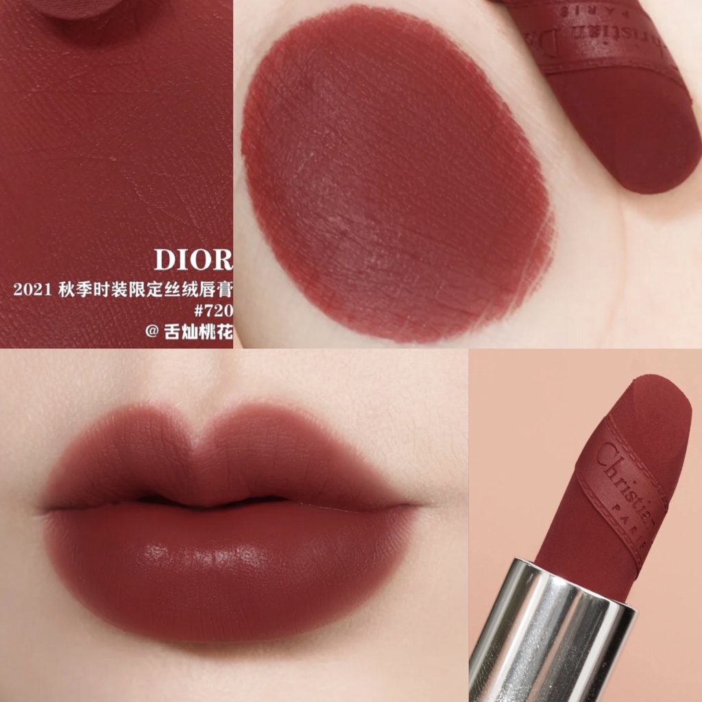 Son Môi Nhung Dập Nổi Thương Hiệu Dior 720# Phiên Bản Giới Hạn 1.5G