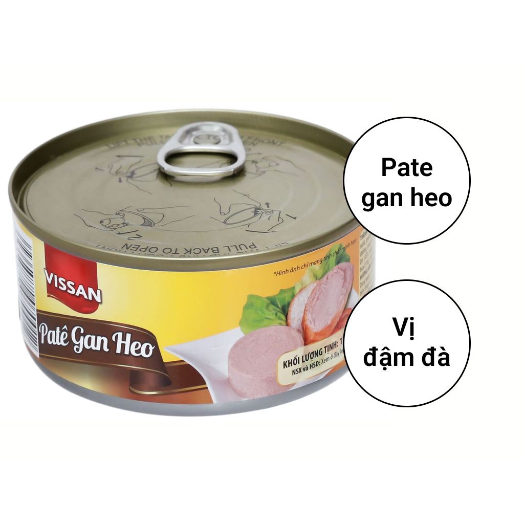 Pate gan heo Vissan hộp 170g