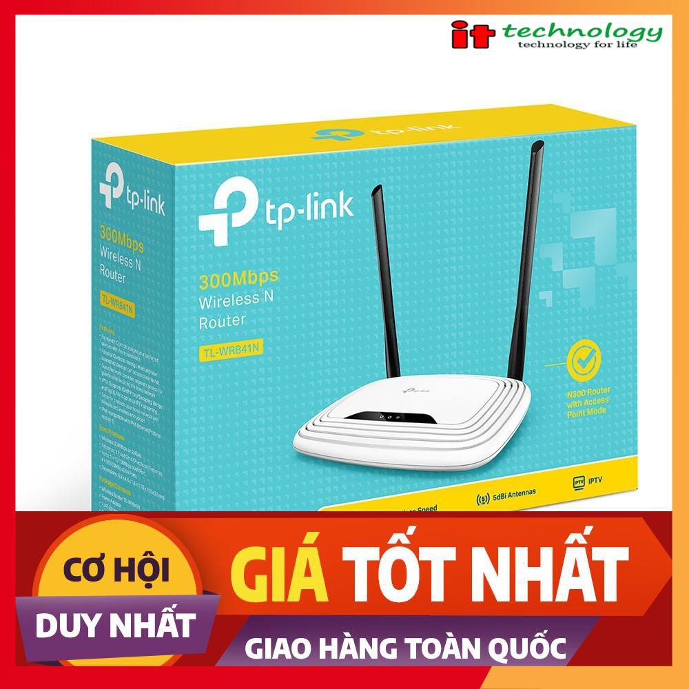 Router Wi-Fi TP-Link chuẩn N tốc độ 300Mbps TL-WR841N