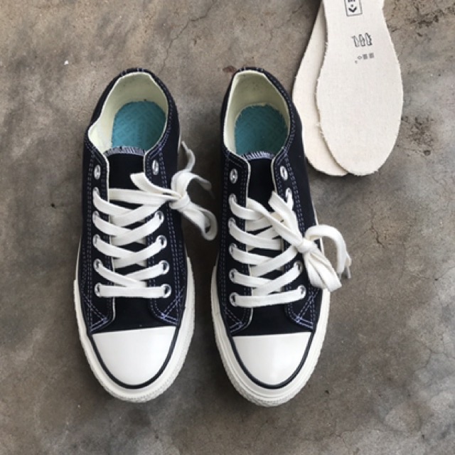 [Mã FAGREAT245 giảm 8% tối đa 50K đơn từ 250K] GIÀY CV 1970s Đen Cổ Thấp (Mũi bóng, lót xanh, full box) | BigBuy360 - bigbuy360.vn