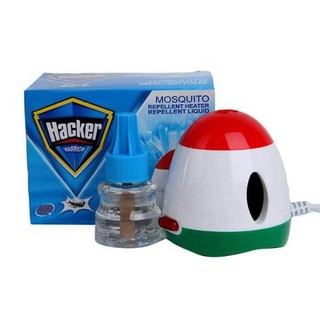 MÁY ĐUỔI MUỖI XÔNG TINH DẦU HACKER (kèm lọ tinh dầu)