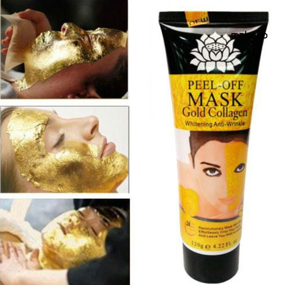 (Hàng Mới Về) Mặt Nạ Collagen Vàng 24k Dạng Lột Chống Lão Hóa / Nếp Nhăn Làm Trắng Da