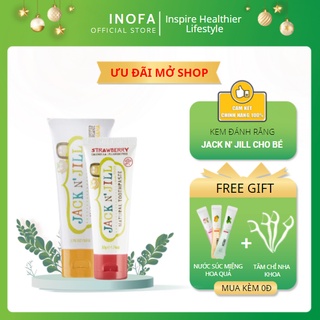 [CHÍNH HÃNG] Kem đánh răng hữu cơ cho bé JACK N' JILL Úc Organic 50g, cho bé trên 6 tháng, có thể nuốt