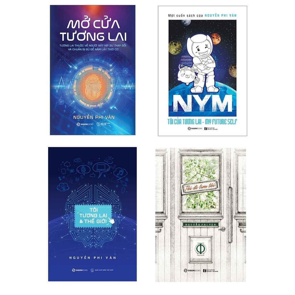 Sách - Combo Mở Cửa Tương Lai + Tôi, Tương Lai Và Thế Giới + NYM - Tôi Của Tương Lai + Tôi Đi Tìm Tôi ( Bộ 4 cuốn)