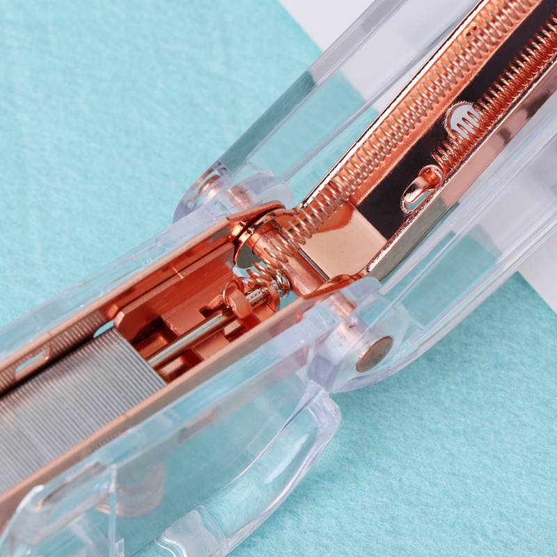 Dụng Cụ Dập Ghim Bằng Kim Loại Acrylic 24 / 6 26 / 6 Màu Vàng Hồng Thời Trang