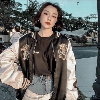 ÁO KHOÁC DÙ Bomber Dragon (M910 - In Rồng - Kèm Ảnh Thật) (KHOÁT STORE)