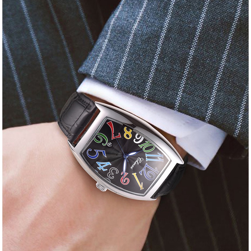 Đồng Hồ Nam Dây Da Sang Trọng Chexi 8217