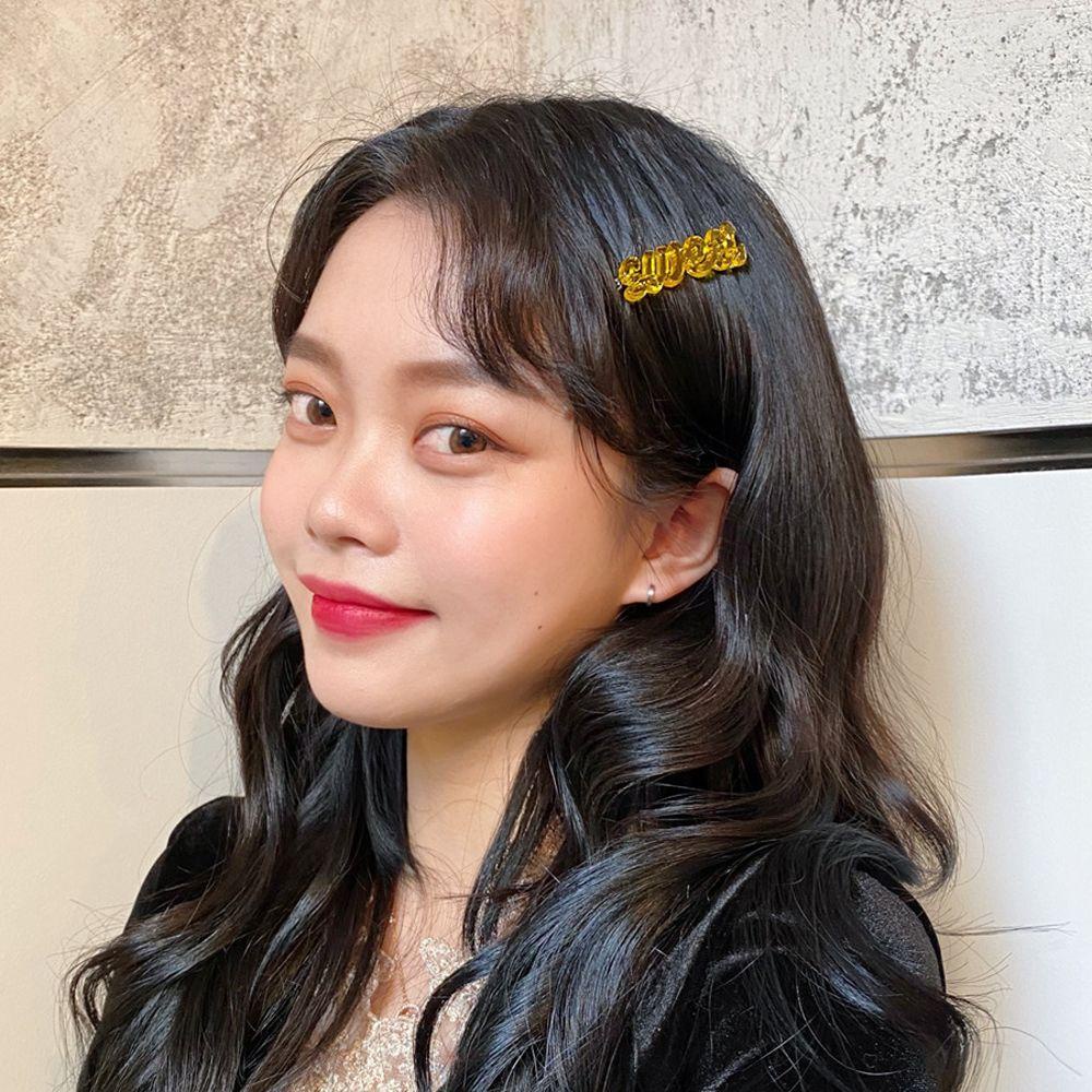 Kẹp Tóc Hình Thú Vật Dễ Thương WMES15H Bằng Hợp Kim Resin Phong Cách Hàn Quốc