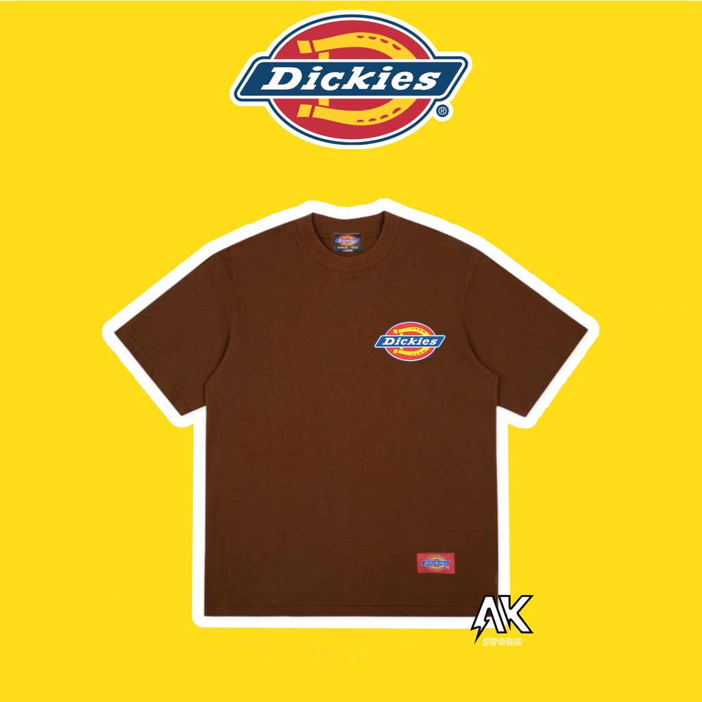 Áo Thun Tay Lỡ unisex Tshirt Dickies Màu Nâu - Áo thun Dickies Nam Nữ Link 5