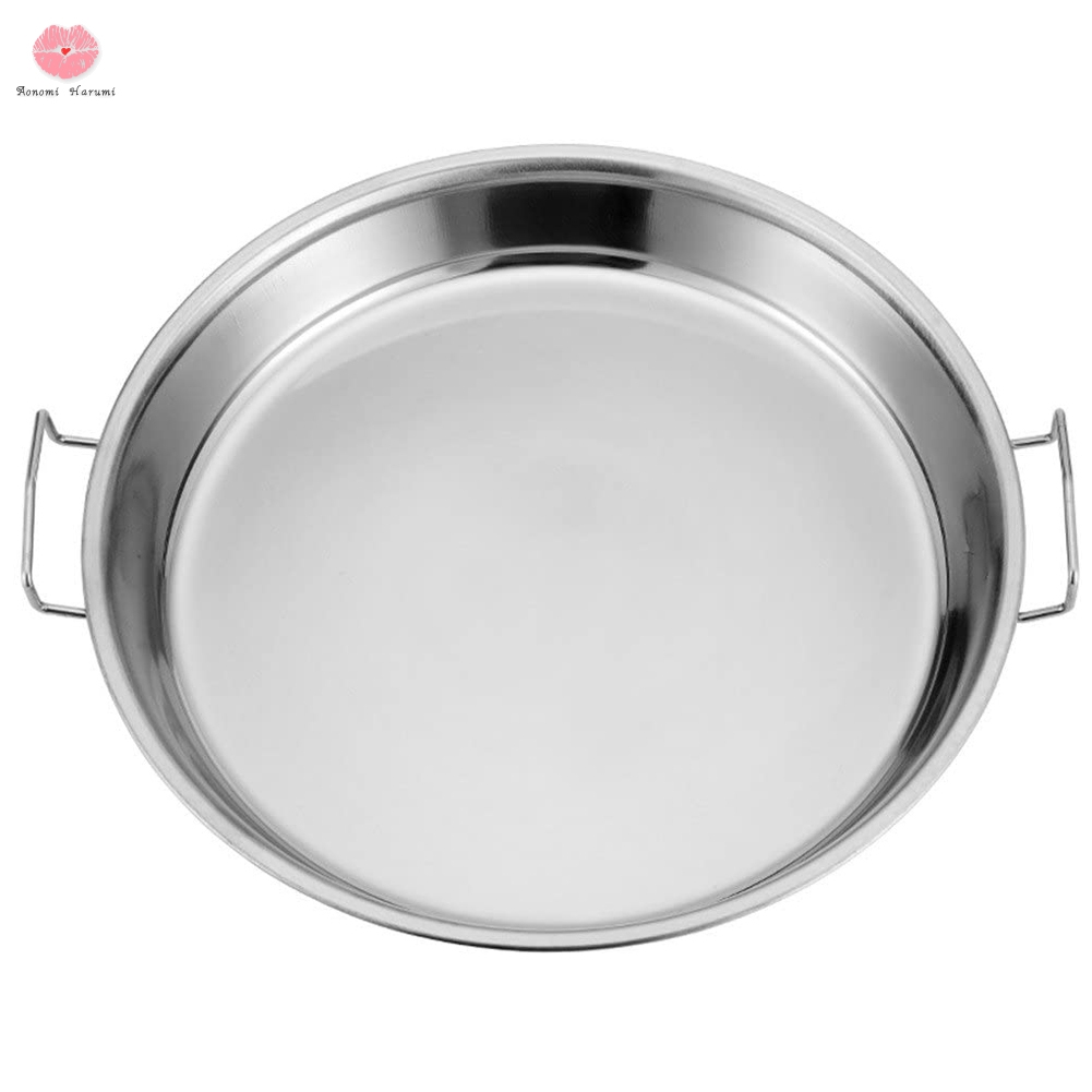 Stainless Steel Pan Cold Noodle Making Tools Steamed Rice Tray Cake Dish for Home Kitchen