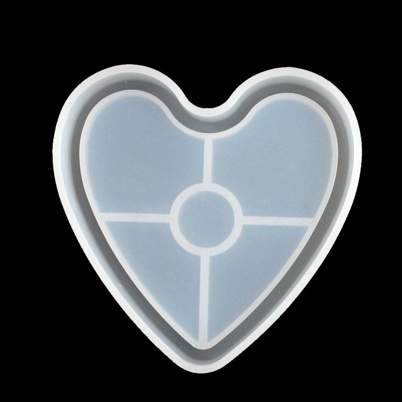 Khuôn silicon làm bánh nhiều hình dạng đổ nhựa resin epoxy làm tấm lót cốc thủ công DIY