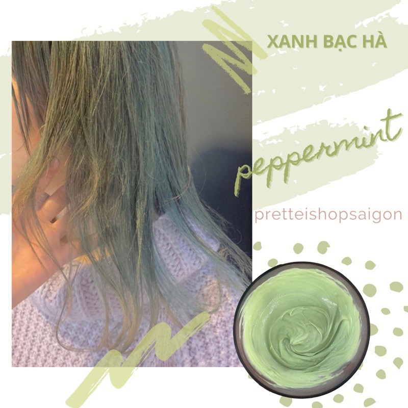 Kem Nhuộm Tóc Màu XANH BẠC HÀ - MINT PASTEL