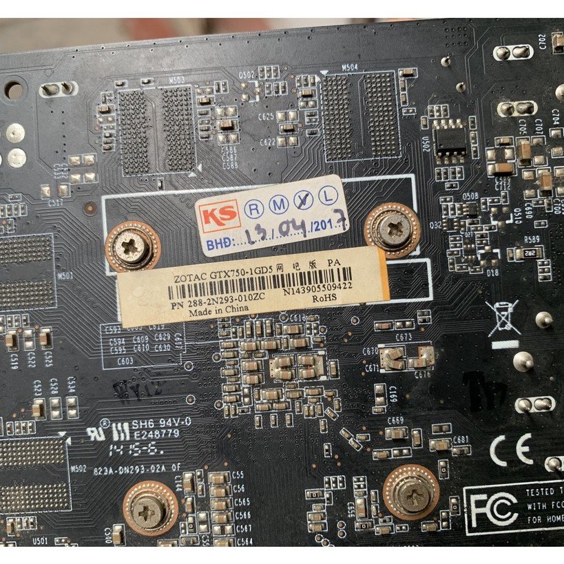 Card Màn Hình Zotac GTX 750 1Gb DDR5