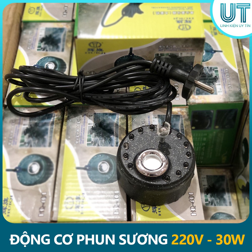 Động cơ phun sương tạo hơi nước 220V HQ401 30W 12LED Siêu Khỏe -