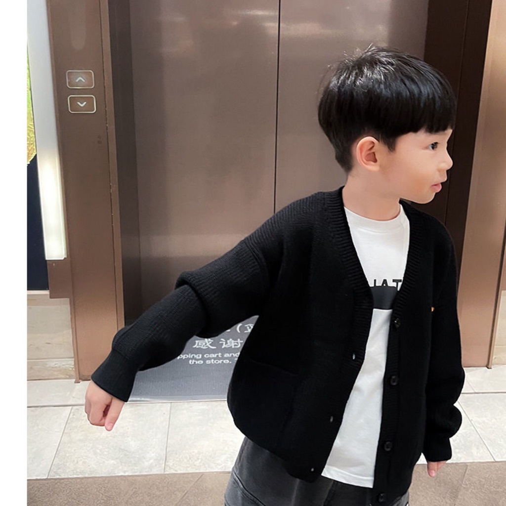 Áo Khoác Len Cardigan Thời Trang Mùa Xuân Mới Cho Bé Trai 2022
