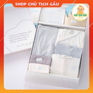 Sét quà tặng cao cấp cho trẻ sơ sinh BUBABY HELLO WORLD