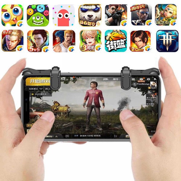 Bộ 2 nút bấm hỗ trợ chơi game l1r1 PUBG trên điện thoại