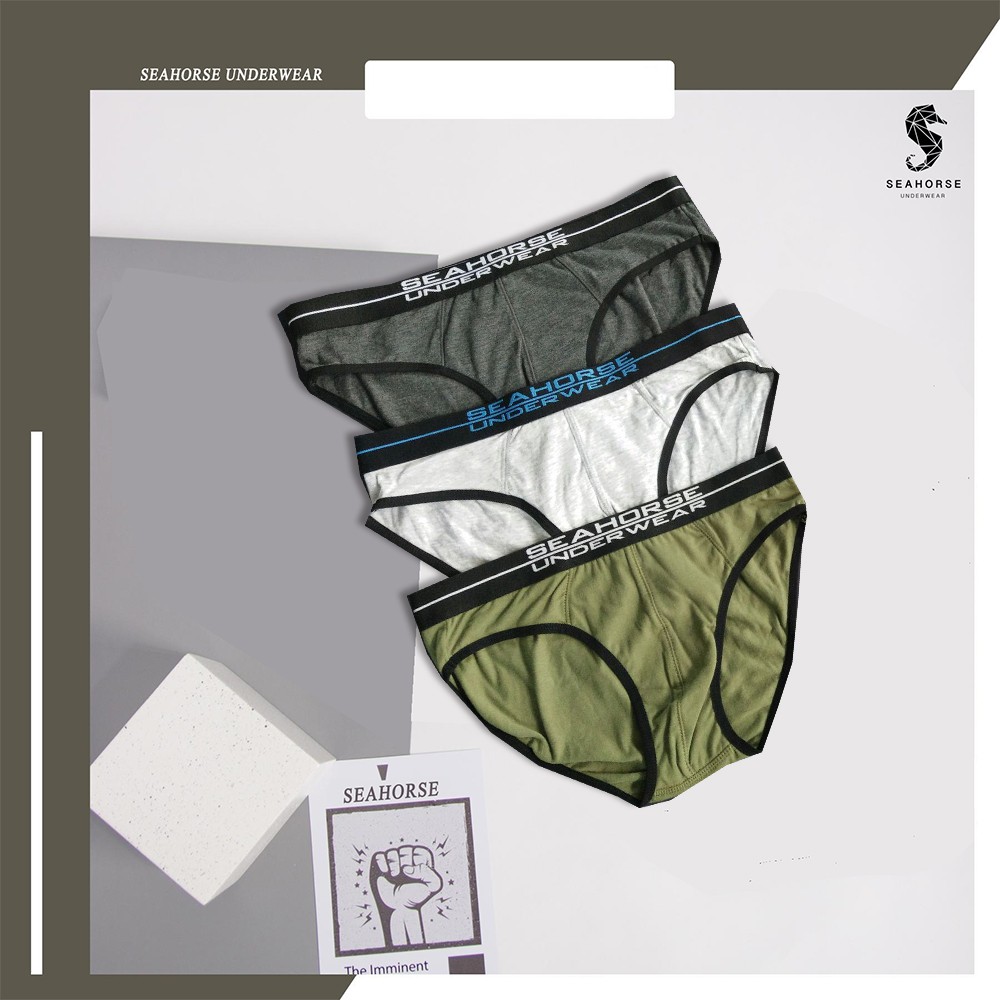 [Combo 3 siêu tiết kiệm] quần lót bikini ngẫu nhiên Seahorse Underwear