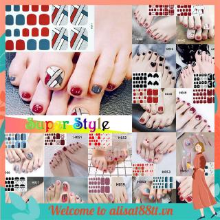 Set 22 Miếng Dán Trang Trí Móng Chân Xinh Xắn H041-H060