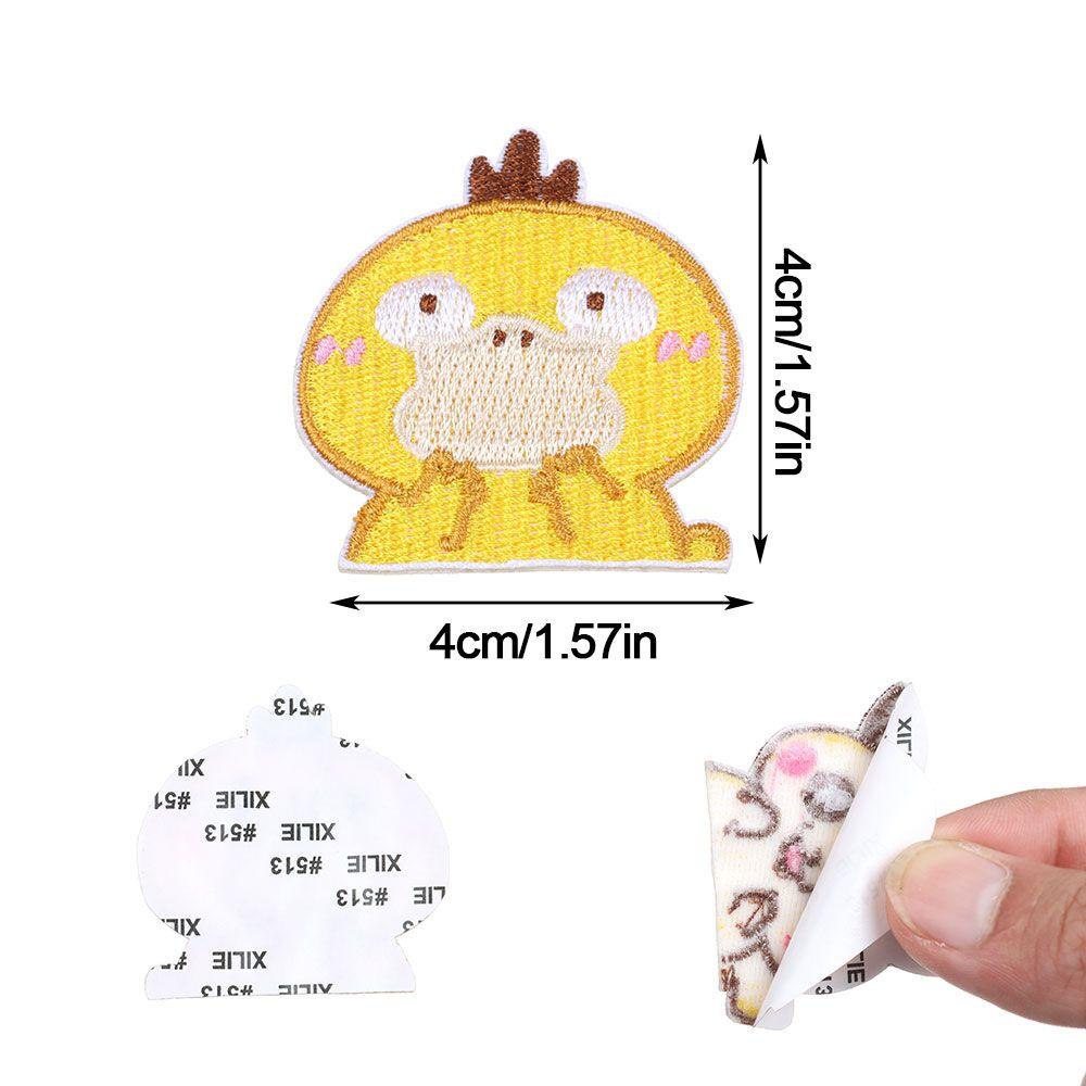 BEBETTERM Miếng Dán Vá Quần Áo Tự Dính Hình Chú Gà Trống Độc Đáo DIY