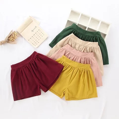 Quần Váy Lưng Thun Cho Bé Gái Chất Đũi Xước Đẹp Mát Thấm Hút Mồ Hôi Size 10-35kg