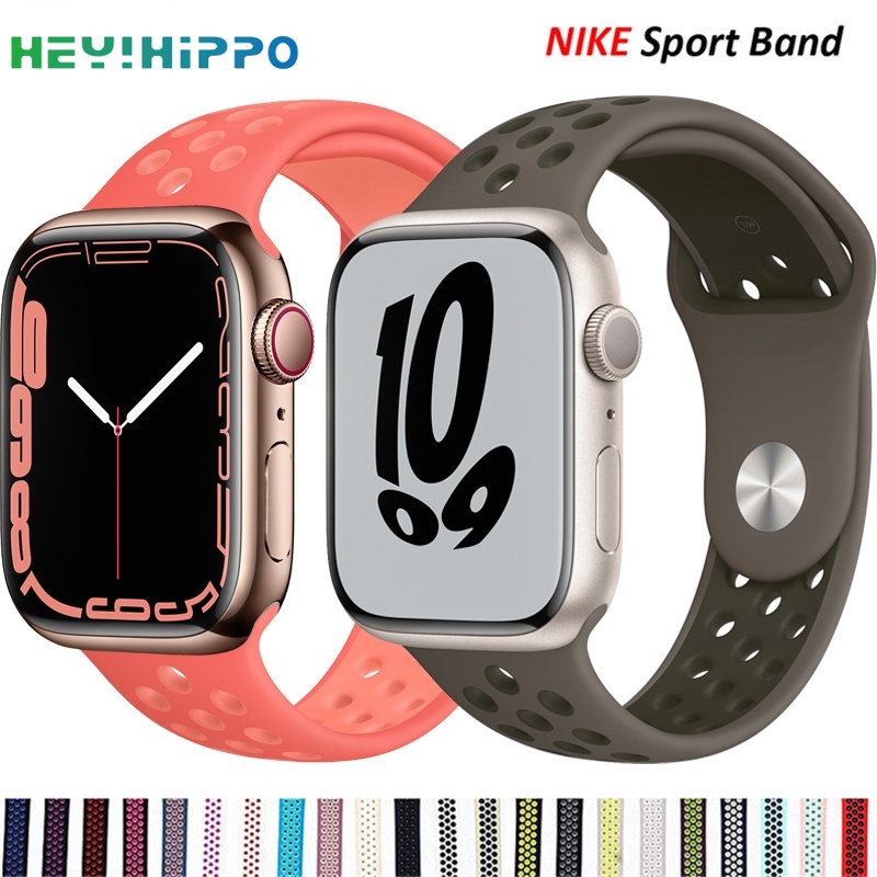 Dây đeo silicon thích hợp cho đồng hồ thông minh Apple Watch 44mm 40mm 45mm 41mm 38mm 42mm 7 6 5 4 3 SE
