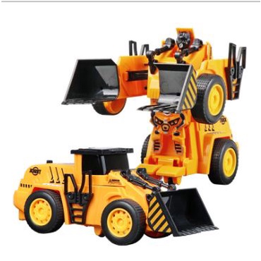 Robot ô tô biến hình, đồ chơi máy xúc cho bé