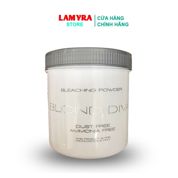 Bột Tẩy Tóc BLOND DIVA 500g - Tẩy Cực Êm, Lên Cực Chuẩn Lamyra [Hàng Chính Hãng]