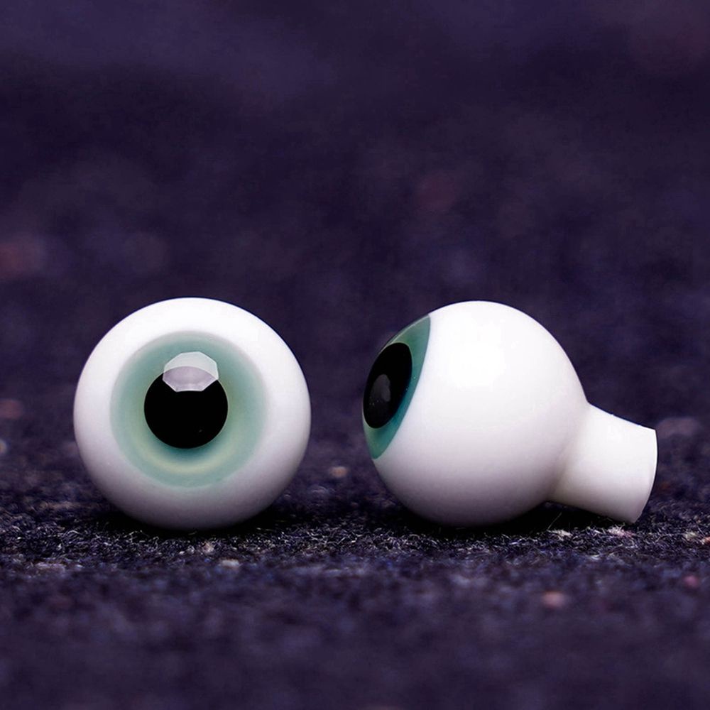 Mắt thủy tinh màu xanh dương/đen 8mm/10mm/12mm/14mm trang trí cho búp bê thủ công