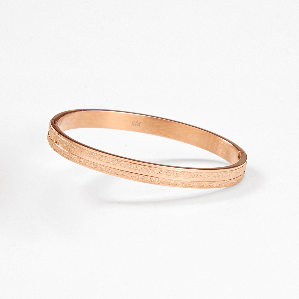 Vòng tay CDE Double Milgrain Bracelet Rose Gold CDE20130100